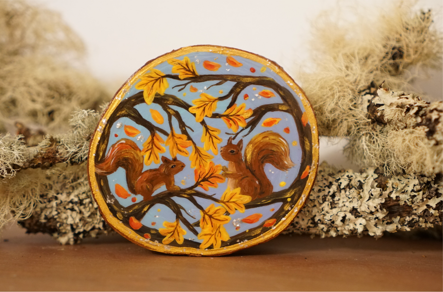Autumn Red Squirrels | Hand-Painted Warmth 🍂🐿️
